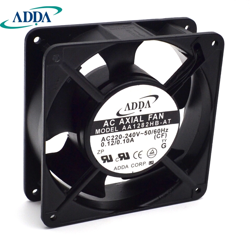 pc computer fan 80mm with 4ea led 8025 8cm silent DC 12V LED luminous chassis molex 4D plug axial fan