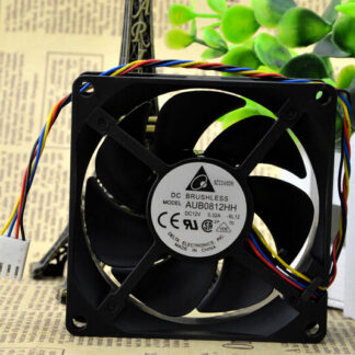 Delta 8CM 80*80*25 12V 0.32A temperature control of high air volume fan AUB0812HH nano ceramic bearing