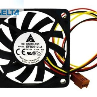 Delta EFB0612LA 60x60x10 MM 3Wire 60mm 6cm DC 12V 13.5CFM server inverter axial cooler cooling Fans