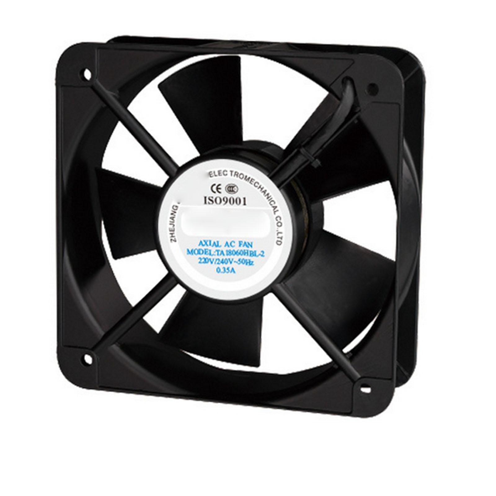 220V AC 180x180x60mm Axial Radiator Fan 255CFM 2500RPM Ball Bearing High Speed