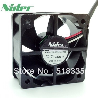 Nidec 4020 4*4cm 40*40*20mm 4cm 40mm 12V 0.03A fan ultra-quiet server inverter cooling fan U40G12MS1A5-53J65