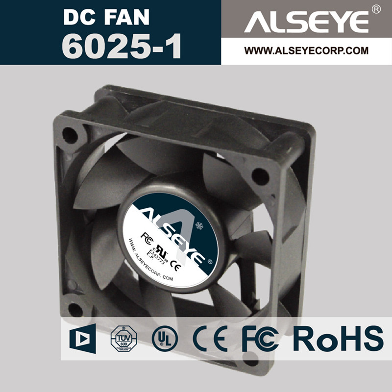 ALSEYE 6025RVL-N1 (5piece/lot) axial cooling fan DC 12v 0.22A 3000RPM Hydraulic Bearing DC fan for electrical repair