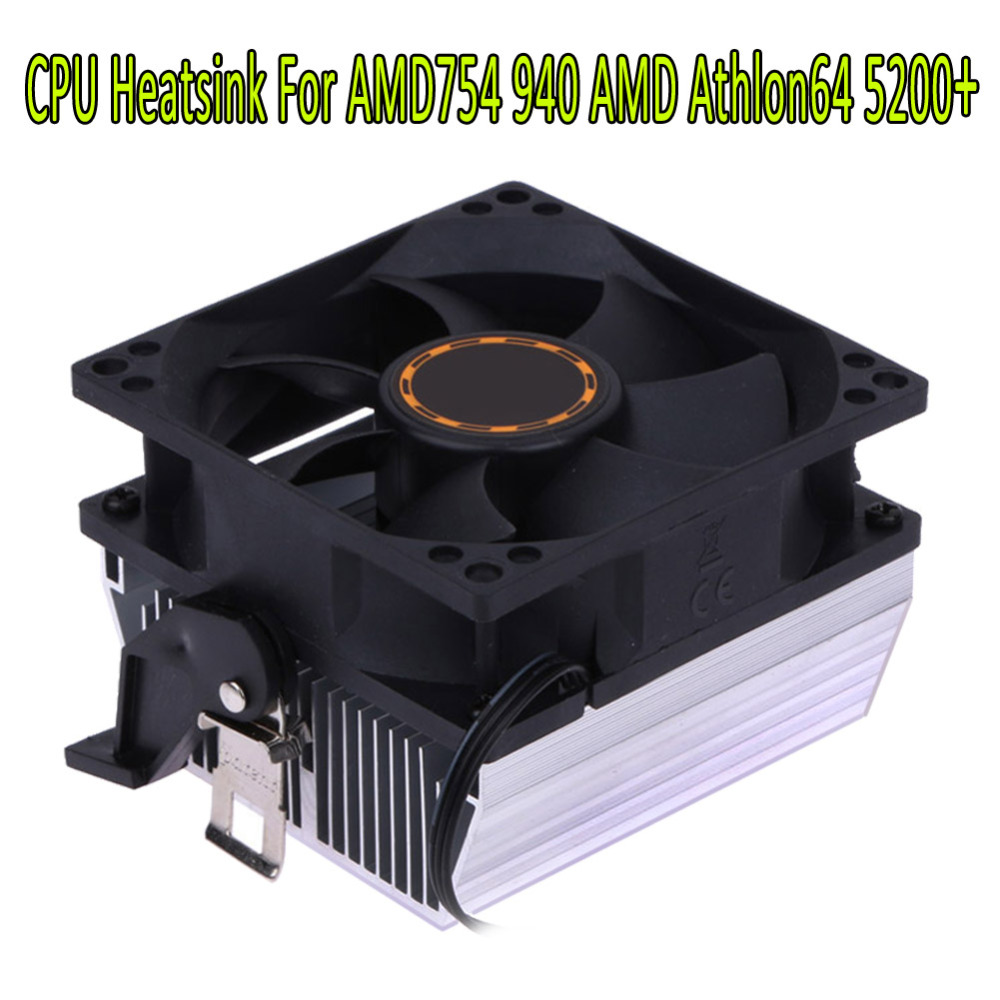 80*80*25mm Silent Computer Case 3pin CPU Cooling Cooler Fan CPU Heatsink 7 Blade For AMD for AMD754 939 940 AMD Athlon64 5200