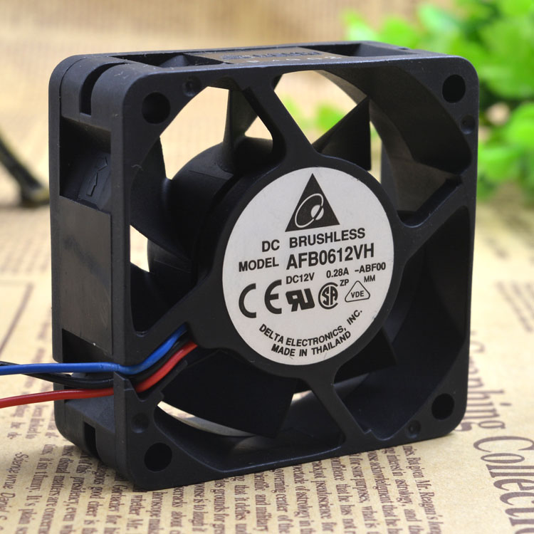 Free Delivery.Up to 6 cm 6025 12 v 0.30 A AFB0612VH - f00 three wire chassis power supply fan