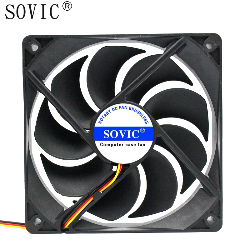 DC 12V For Bitcoin Miner Powerful Server Case AXIAL cooling Fan for Computer/PC 12cm 3pin high speed 120mm water cooler