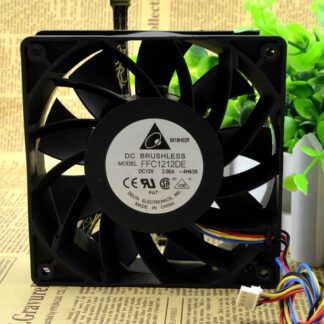 SSEA New cooling fan for Delta FFC1212DE ball bearing Fan PWM intelligent control speed 12V 2.4A 12CM 120*120*38mm 4pin