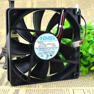 Genuine NMB 4710KL-04W-B19 12CM 120*120*25 0.17A 12V 3 pin mute professional chassis fan