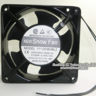 F2E-120S-230 AC 230V 0.12A/0.11A 50/60HZ 19W/14W 2700RPM 2 Wires 12038 12cm 120*120*38mm Electric Cabinet Cooling Fan