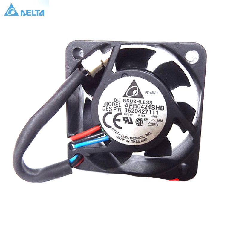 Original Delta 4015 AFB0424SHB DC 24V 0.18A 3-Pin axial Cooling Fan 11000RPM