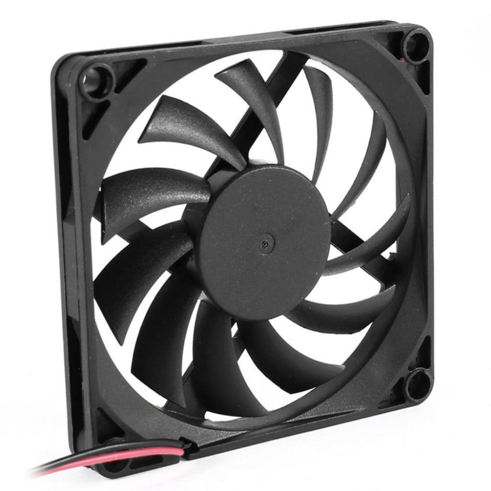 YOC Hot 80mm 2 Pin Connector Cooling Fan for Computer Case CPU Cooler Radiator