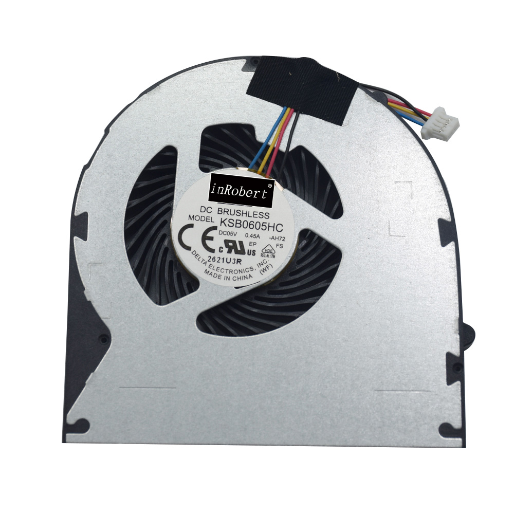 Original New Laptop Cooler Fan KSB0605HC AH72 -AH72 0.45A For Lenovo Ideapad B570 B575 V570 Z570 DC Brushless CPU Cooling Fan