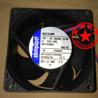 ebmpapst 8212JNR DC 12V 10.3W 80x80mm Server Square fan 2-wire