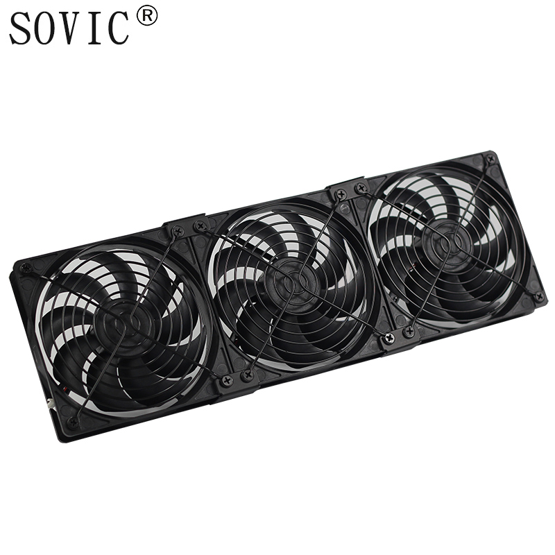 Computer/PC/CPU pc Fan 12cm 3pin high speed 120mm DC 12V For Bitcoin Miner Powerful Server Case AXIAL cooling water cpu cooler