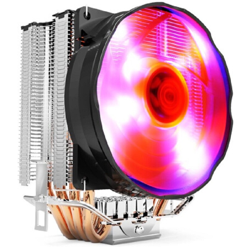 Pccooler S90F 4 Copper Heatpipes CPU cooler for intel 775 115X AMD AM4 AM3 CPU radiator 10cm 4pin PWM cooling CPU fan PC quiet