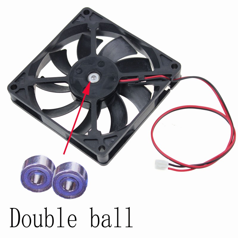 2 PCS LOT Enokay 6015 60mm 60x60x15mm 6cm DC 12V 2Pin Cooler Axial Exhaust Fan with Grill