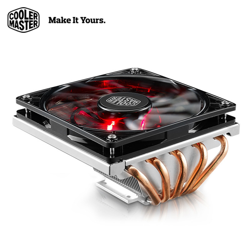 Cooler Master Computer CPU Cooler 5 heatpipes Only 62.7mm For Mini Case HTPC Quiet Intel AMD Desktop PC CPU cooling radiator fan
