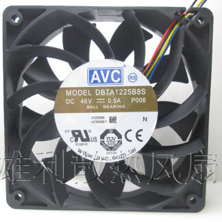 Free delivery.12CM 120255 DBTA1225B8S 48V 0.50A 4-wire switch cooling fan