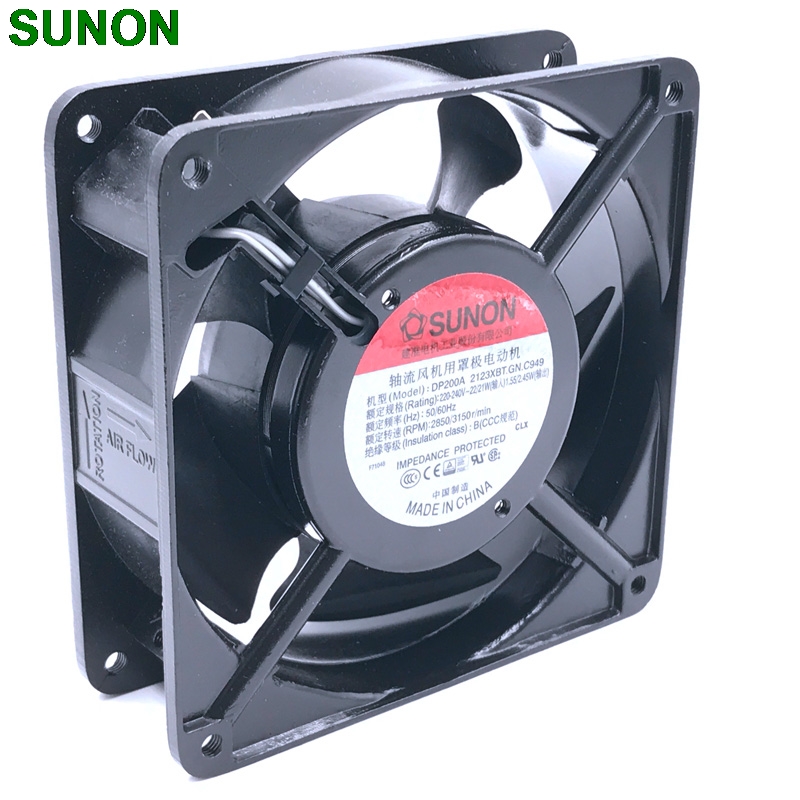 Original blower SUNON DP200A 2123XBT.GN 12CM 120*120*38MM 12038 220V socket case industrial cooling fan