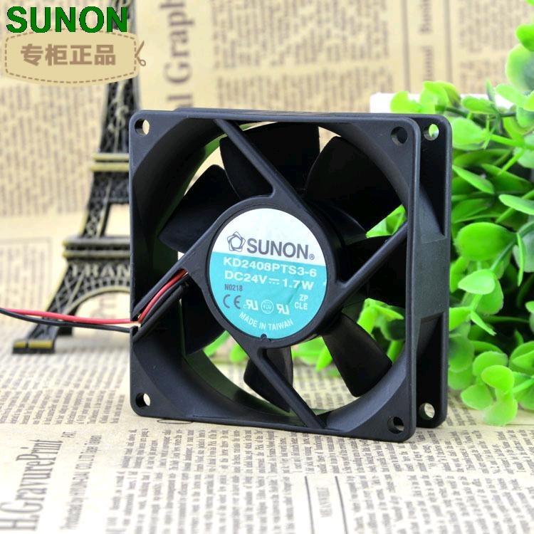 SUNON KD1208PTS1-6 DC 12V 2.6W 80*80*25 8CM 2-Line Silent cooling fan