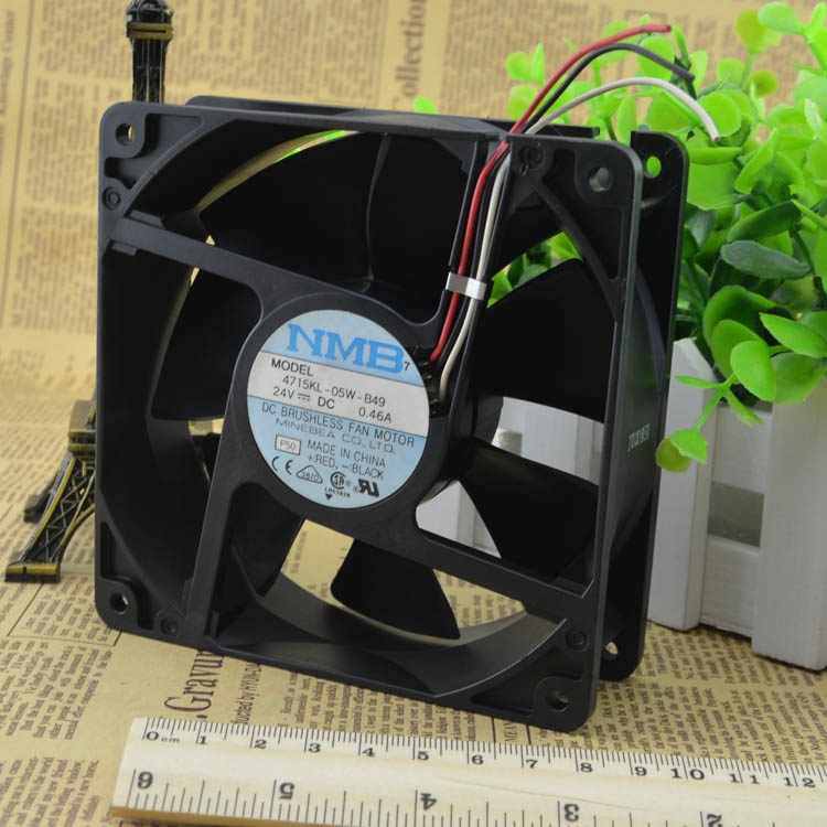 New original 4710KL-05W-B59 120 * 120 * 25MM 12CM 24V 0.38A inverter 3-wire fan