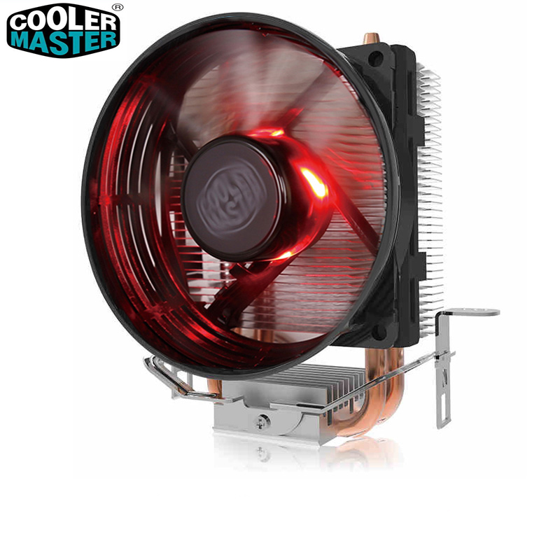 Cooler Master T20 2 Copper Heatpipes CPU cooler for Intel 775 115X AMD AM4 AM3 CPU radiator 95.5mm 3pin cooling CPU fan PC quiet