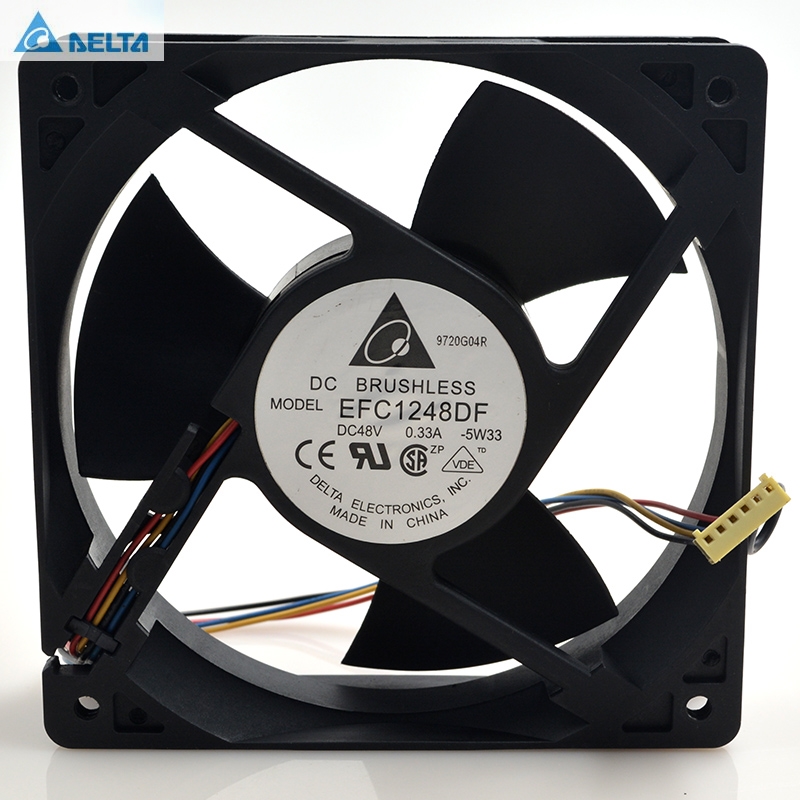 Delta EFC1248DF 120*120*32mm 12032 12cm 48V 0.33A 4Wire for P/N:32030010 Inverter Cooling Fan