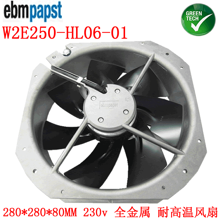 NEW FOR EBMPAPST W2E250-HL06-01 280*280*80 230V 127W cooling fan