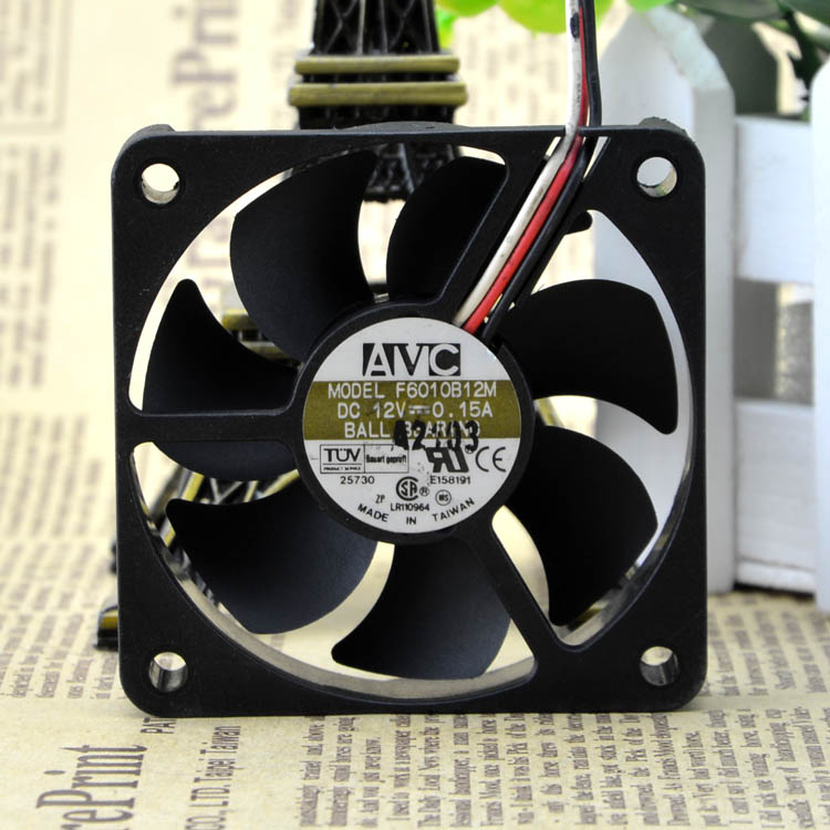 New original 6010 fan F6010B12M DC 12V 0.15A ball cooling fan