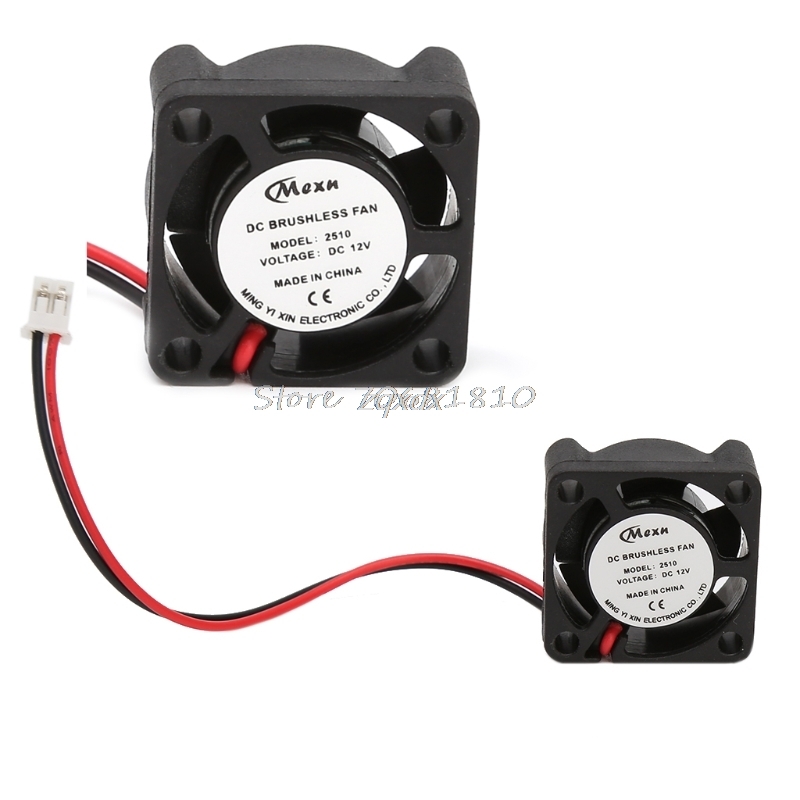 Mini DC 12V Brushless Cooling Fan 25mm 25*25x10mm 2510S Cooler Heatsink 2510 Z17 Drop ship