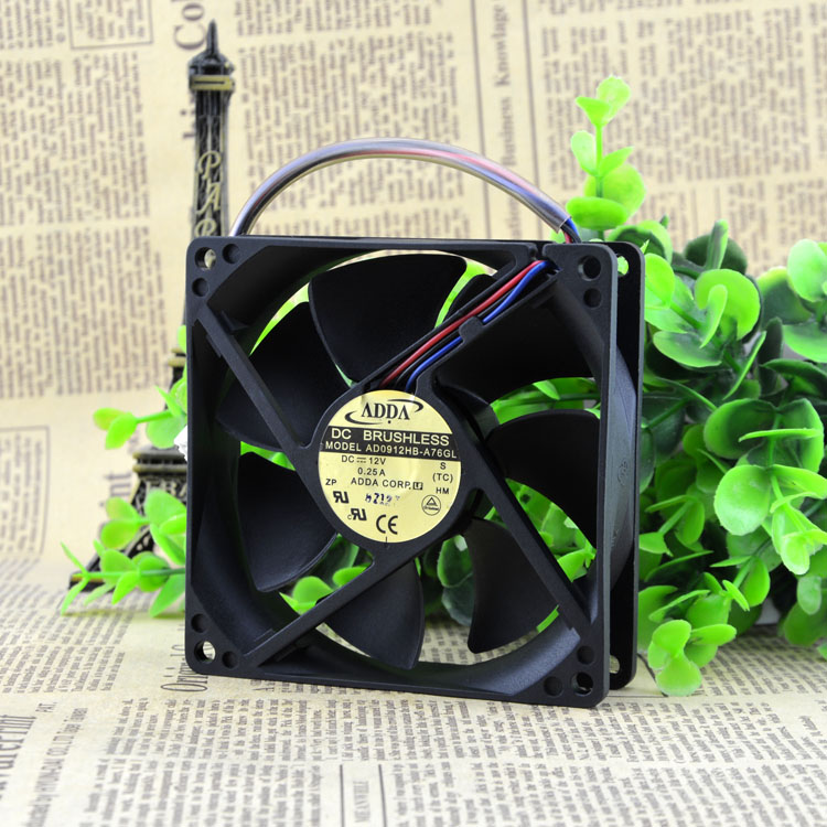 Free Delivery. 9 cm 9025 12 v 0.25 A AD0912HB - A76GL chassis power supply cooling fan