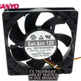 SANYO New 9G1224G4D03 24V 0.47A 12 cm 12025 3 line converter fan for 120*120*25mm