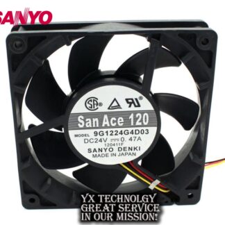 The original Delta AFB1224VHE 24V 0.57A 12cm120*120*38 2 wire converter cooling fan