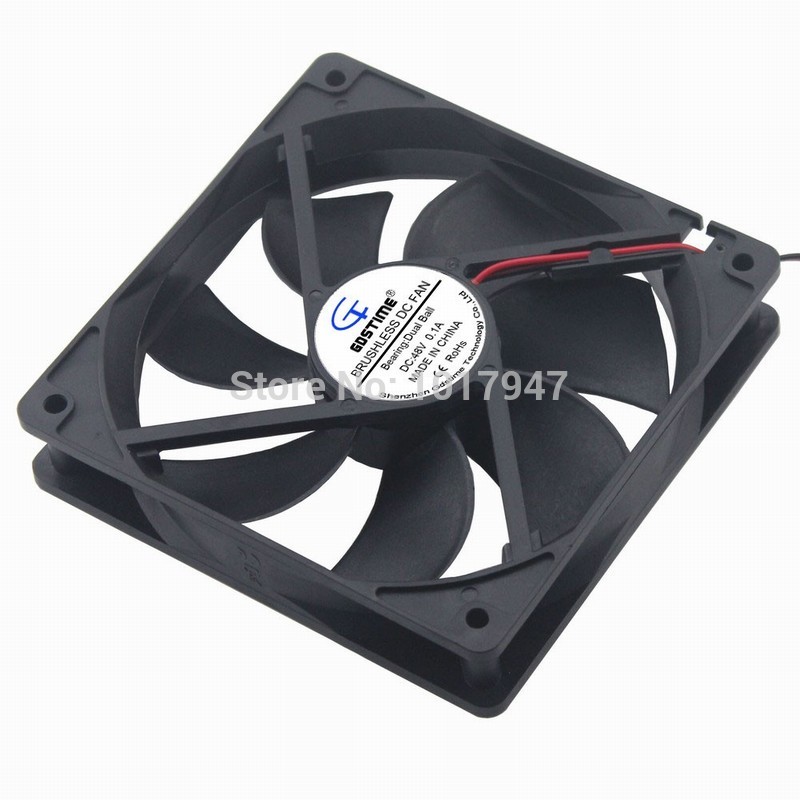 Free Delivery.12cm 12038 Double Ball Cooling Fan 48V 0.15A 4715KL-07W-B20