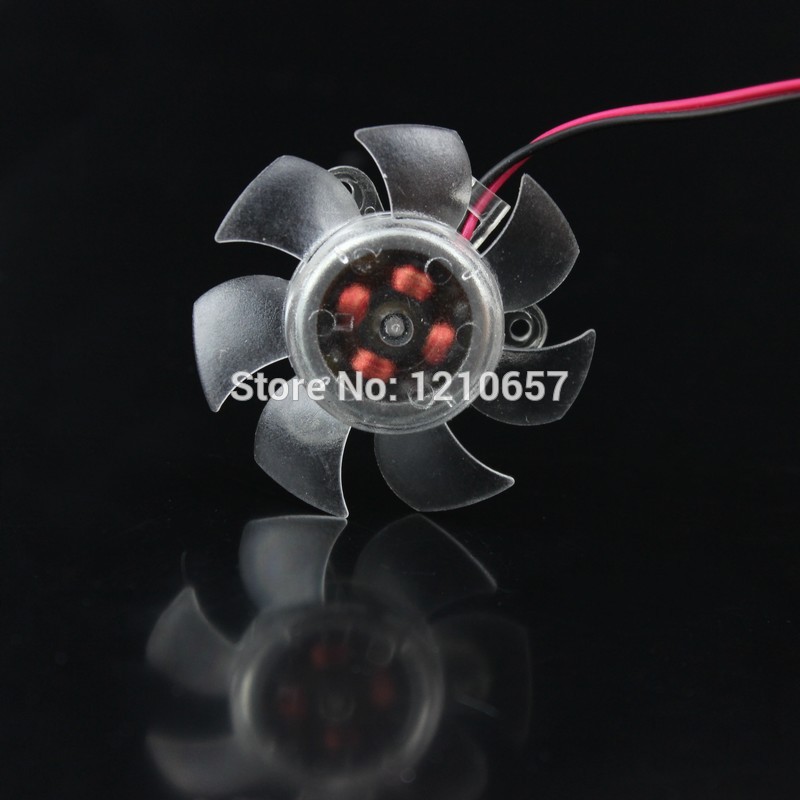 1 Pieces 12V 2 Pin PC Graphics Video VGA Card Heatsink Cooler Cooling Fan 45mm