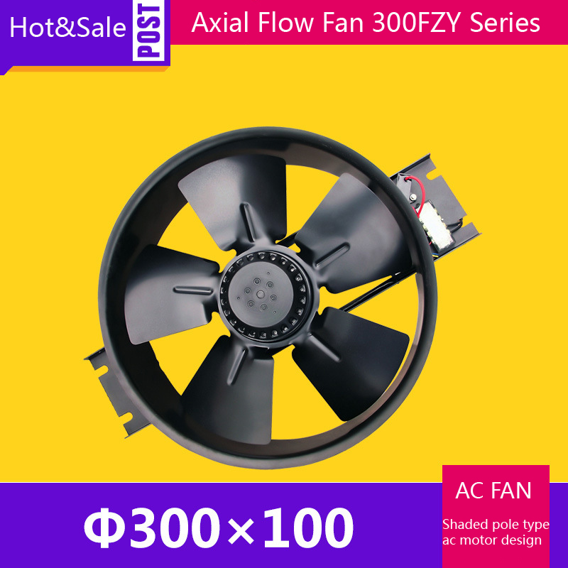 Spot Sale 300FZY4-D Small Size Cooling Fan Axial Flow Ventilator /380VAC 0.22A CFM Ventilation Equipment Draught Fan