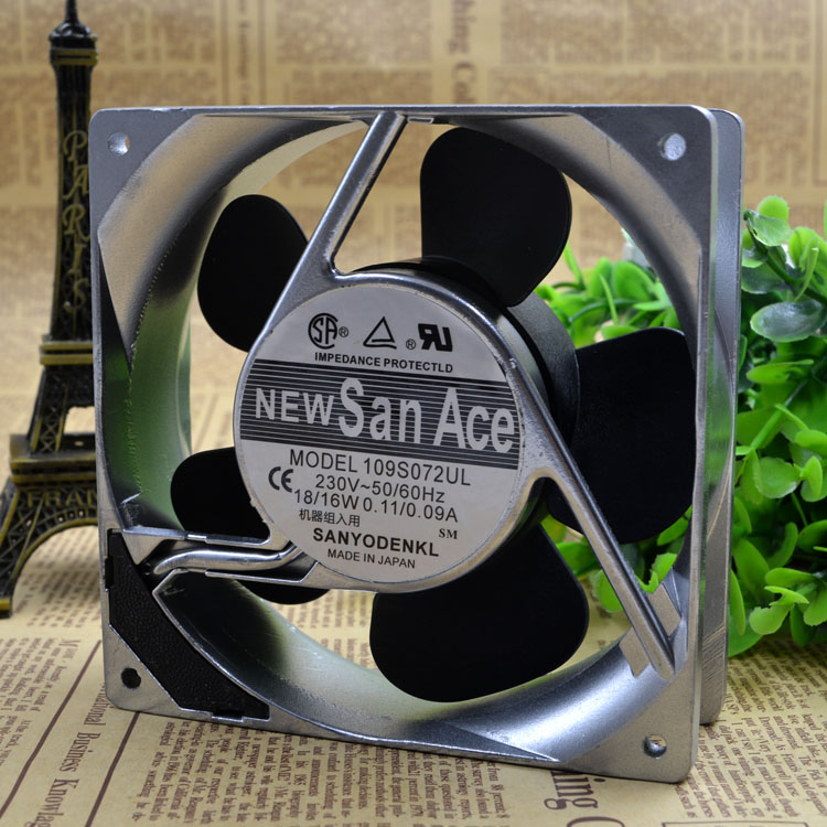 Free Delivery. 109 s025ul original 120 * 120 * 230 v 38 aluminum frame ac fan