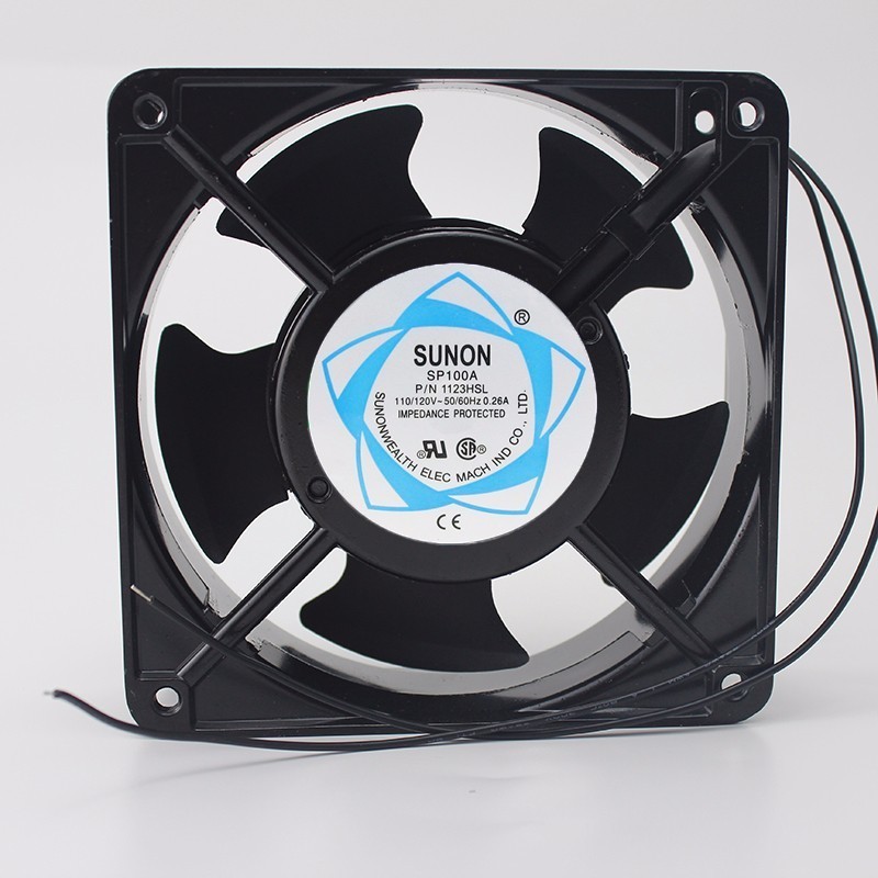 SUNON SP100A 12CM 12038 120*120*38MM 1238 110/120V 3 Line Socket Industrial Cooling Fan