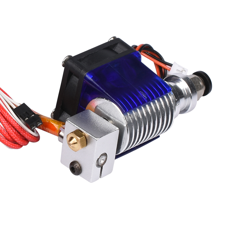 V6 J-head Hotend Extruder Kit 3D Printers Part Cooling Fan Bracket Block Thermistors Nozzle 0.4mm 1.75mm Filament Bowden Parts