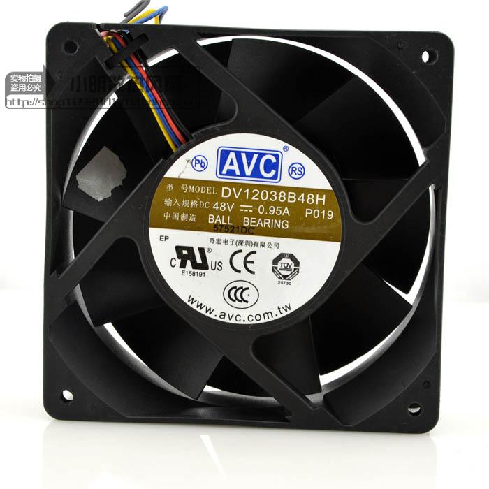 New original 48V 0.95A DV12038B48H 12CM 12038 Industrial inverter cooling fan