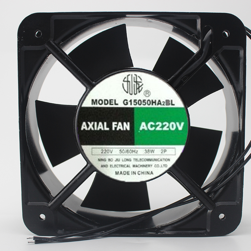 Original G15050HA2BL 220V 150 * 150 * 50mm Industrial Cooling Fan Cabinet Chassis Fan