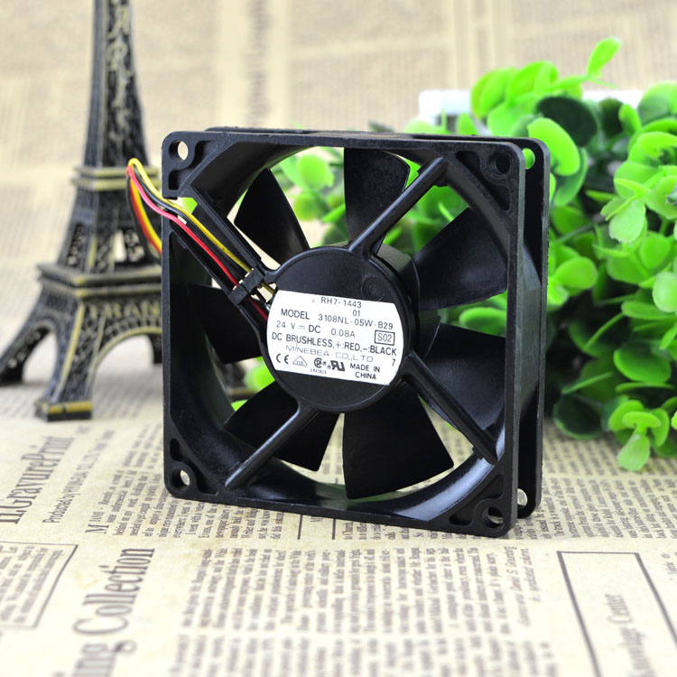 Free Delivery. 8020 8 cm/cm Double ball 24 v 0.08 A inverter fan nl 3108-05 w - b-29