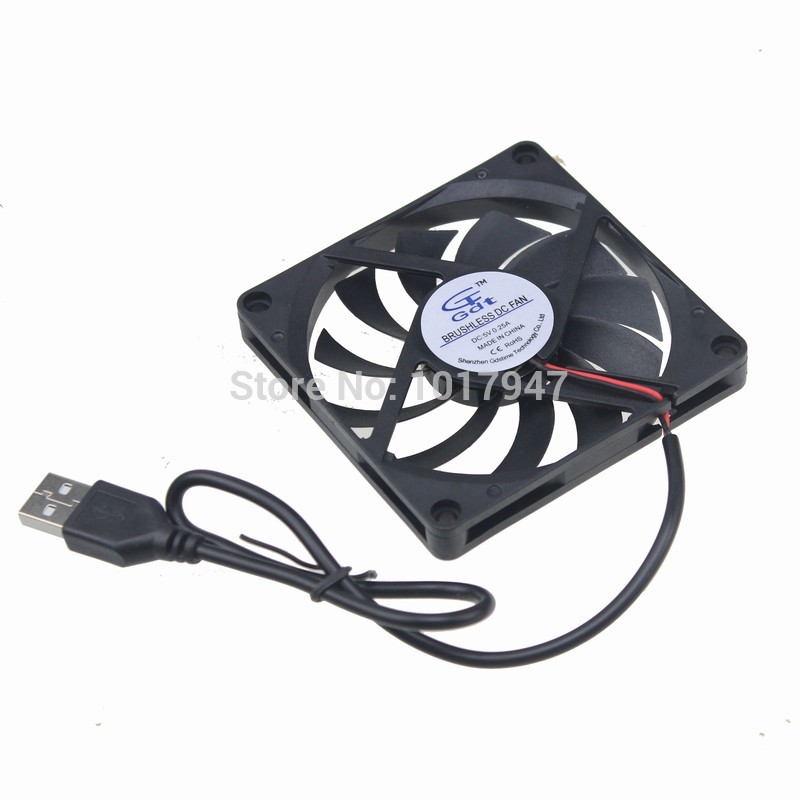 2Pcs Lot Gdstime 5V USB Connector 80mm x 10mm PC Fan Cooler Heatsink Exhaust