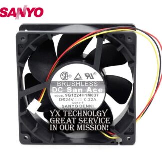 Original Sanyo 109E1212H144 aluminum metal frame fan 12CM 12V 0.52A Cooling Fan