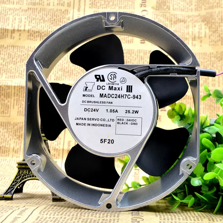 SERVO MADC24H7C-943 Inverter Cooling Fan - 24V 1.05A 25.2W - New In Box