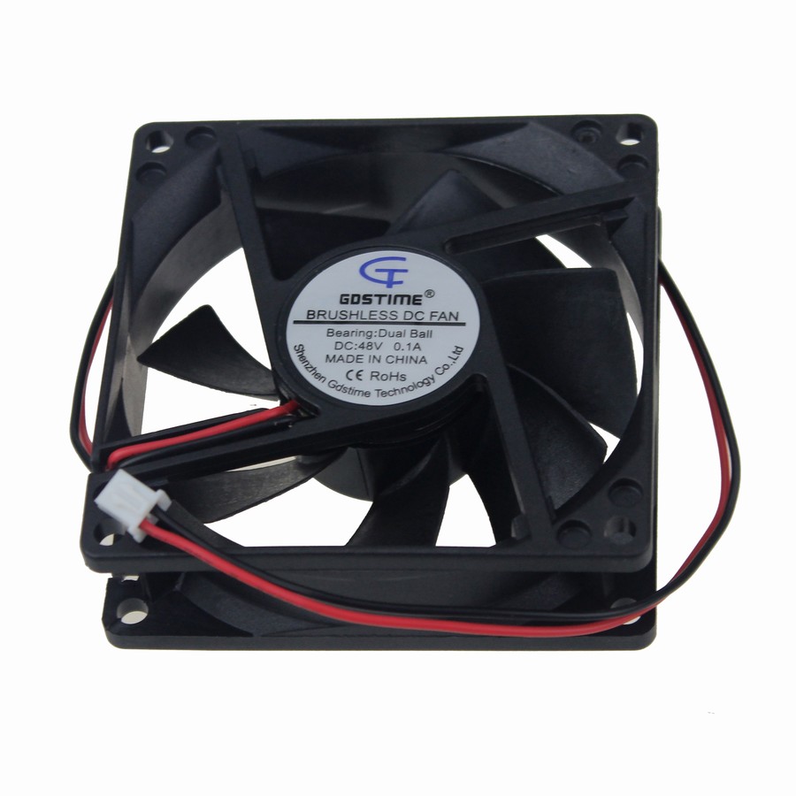 Free Delivery.New FD481225HB 12025 48V 0.17A 12CM dual ball server fan