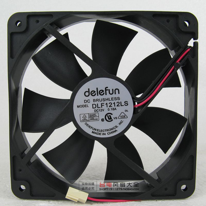 DLF1212LS 12V 0.18A 12CM 12025 Cooling Fan 120*120*25MM