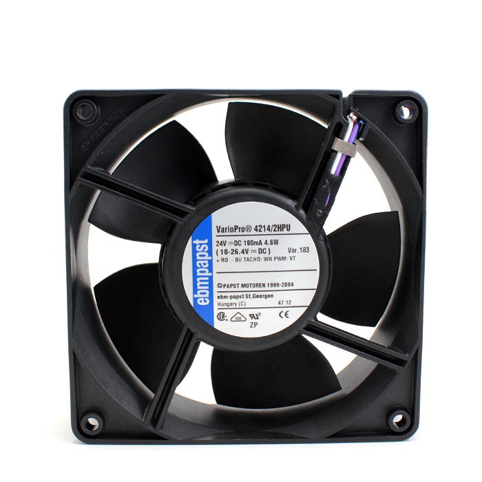 New original 4214 / 2HPU 12038 24V 190mA 4-wire PWM waterproof cooling fan