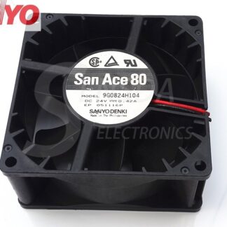 Sanyo 9G0824H104 8038 8cm 80mm DC 24V 0.42A server inverter cooling fan