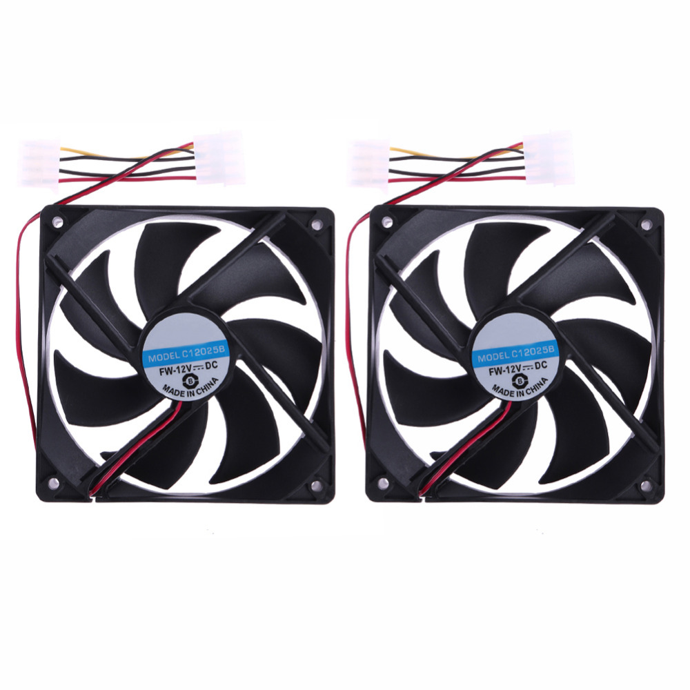 PROMOTION! Hot 80mm 2 Pin Connector Cooling Fan for Computer Case CPU Cooler Radiator