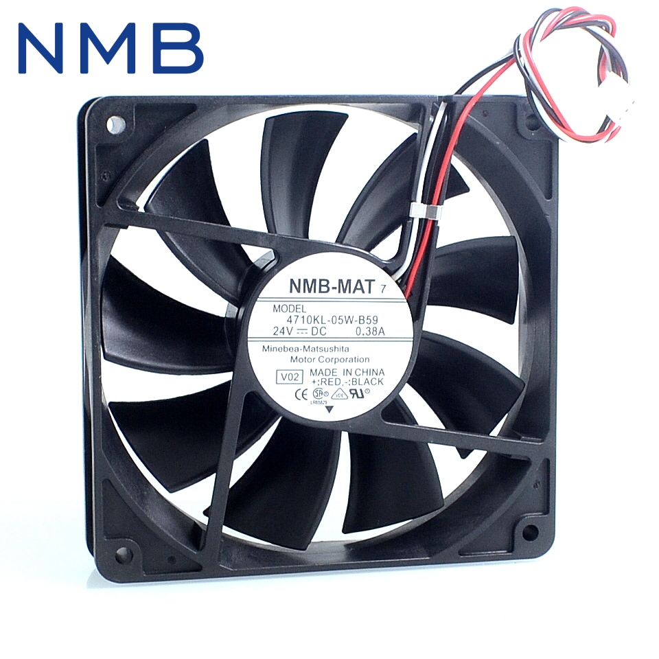 New 4710KL-05W-B59 12025 12CM 24V 0.38A stops to tell police the inverter fan for NMB